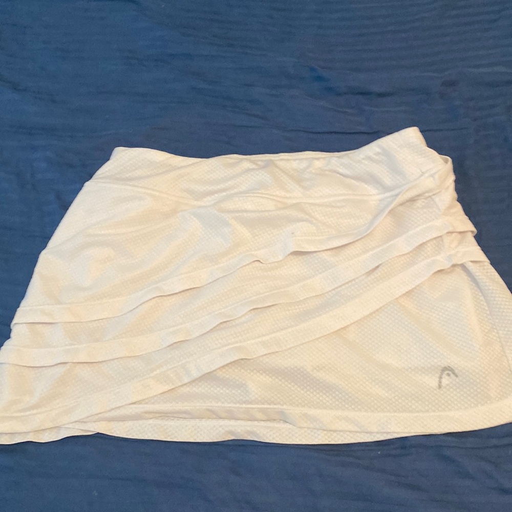 Tennis skirt- head brand -white - stretch